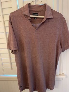 Cuts Clothing Men's Short-Sleeve Polo - Dusty Mauve